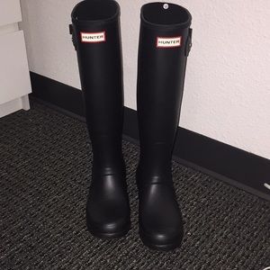 Original Hunter Tall Matte Black Rain Boot